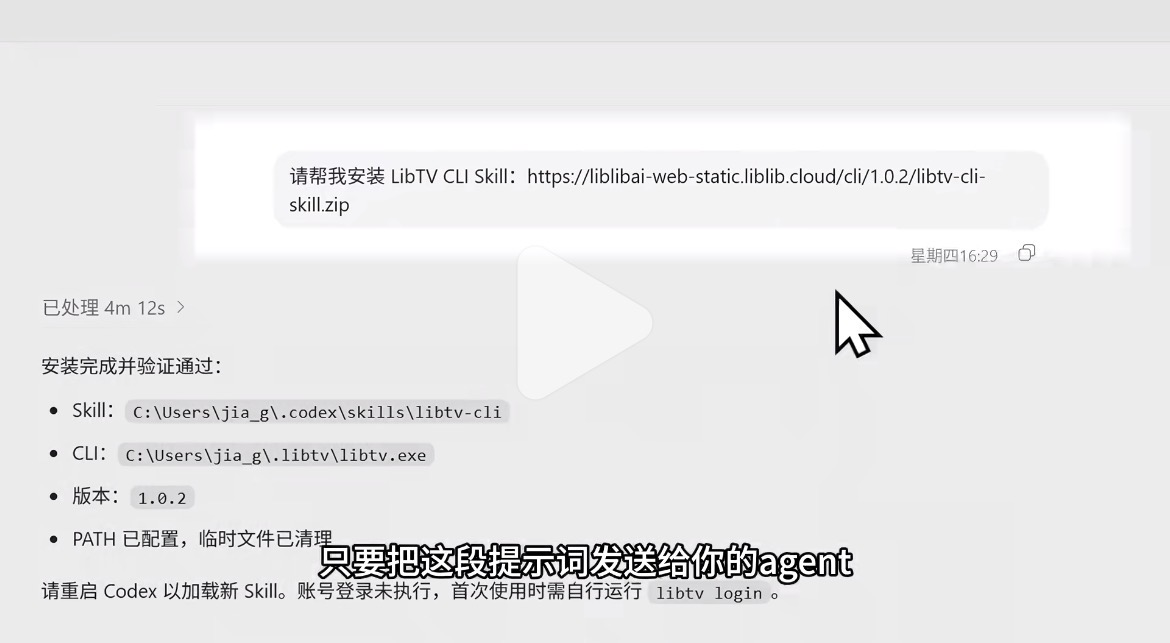 LibTV CLI验证